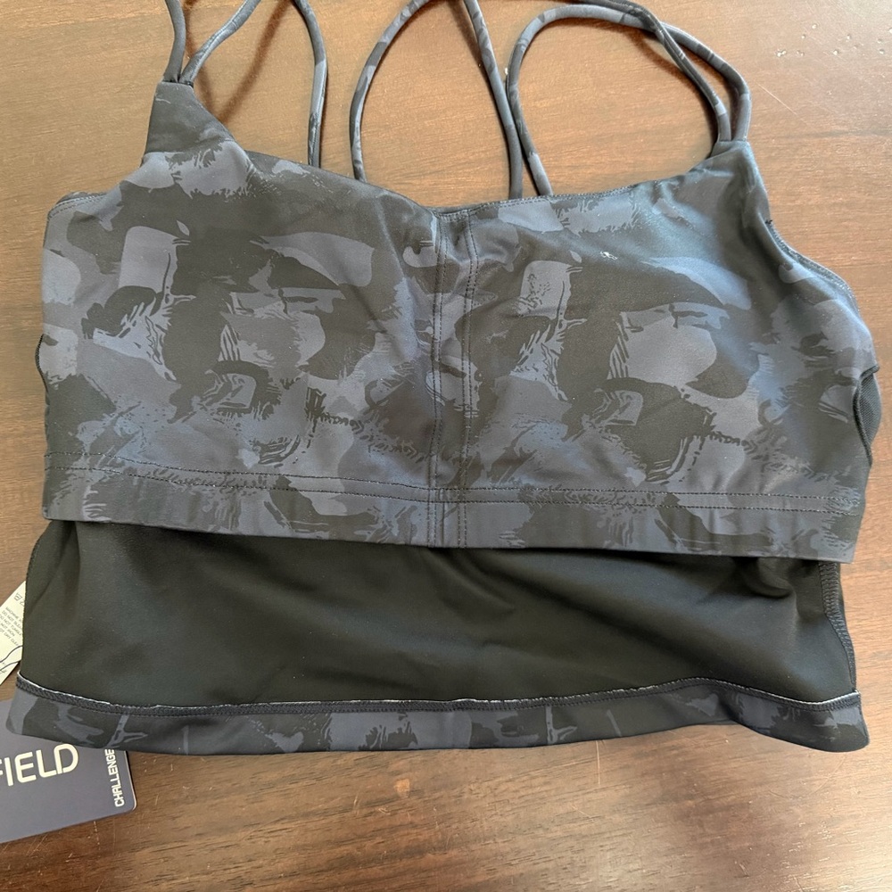 Walk Field Black Camo Longline Sports Bra – Size Large – NWT - Picture 5 of 5